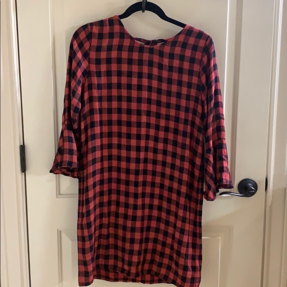Cloth & Stone red black Anthropologie xs